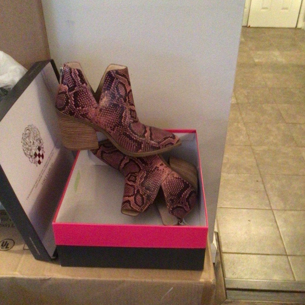 Hot!snake print shoe boot